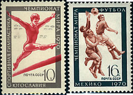 63208 MNH UNION SOVIETICA 1970 CAMPEONATO DEL MUNDO DE GIMNASIA.-45 - Sammlungen