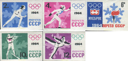 15413 MNH UNION SOVIETICA 1964 9 JUEGOS OLIMPICOS DE INVIERNO. INNSBRUCK 1964 - Collections