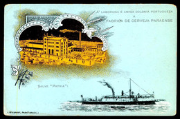 PARÁ -BELEM - FABRICAS - Fabrica De Cerveja Paraense. (RARO) (Ed. C.Wiegandt, Pará)  Carte Postale - Belém