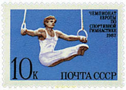 63509 MNH UNION SOVIETICA 1987 CAMPEONATOS DE EUROPA DE GIMNASIA - Collections