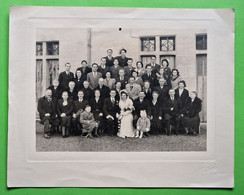 Ancienne Grande Photo Mariage - Support Souple - Photographe Ehrhard Château-Thierry 02 - Vers 1930 / 214 - Autres & Non Classés