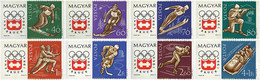 256029 MNH HUNGRIA 1963 9 JUEGOS OLIMPICOS DE INVIERNO. INNSBRUCK 1964 - Hiver 1964: Innsbruck
