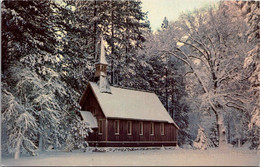 California Yosemite National Park The Yosemite Chapel With Snow - Yosemite