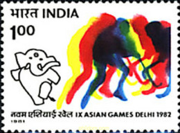 325908 MNH INDIA 1981 9 JUEGOS ASIATICOS EN NUEVA DELHI - Hockey (su Erba)
