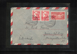 Jugoslawien / Yugoslavia 1953 Postal Stationery Airmail Letter To Austria - Posta Aerea