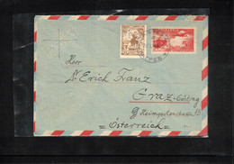 Jugoslawien / Yugoslavia 1954 Postal Stationery Airmail Letter To Austria - Posta Aerea