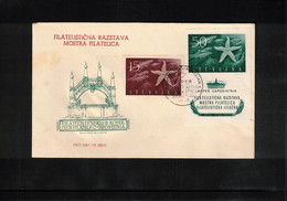 Trieste Zone B (STT-VUJA) 1952 Philatelic Exhibition Koper Stamp + Block FDC - Storia Postale