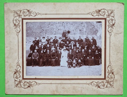 Ancienne Grande Photo Mariage - Support Rigide - Musicien Au VIOLON - Costume - Vers 1900 / 220 - Autres & Non Classés