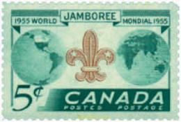 38053 MNH CANADA 1955 8 JAMBOREE MUNDIAL EN NIAGARA - 1952-1960