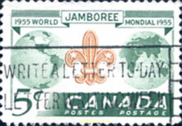 273563 USED CANADA 1955 8 JAMBOREE MUNDIAL EN NIAGARA - 1952-1960