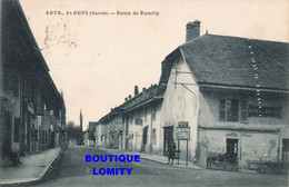 73 Albens CPA Route De Rumilly Hotel De France - Albens