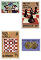 36356 MNH VIRGENES BRITANICAS Islas 1984 60 ANIVERSARIO DE LA FEDERACION INTERNACIONAL DE AJEDREZ - Autres & Non Classés