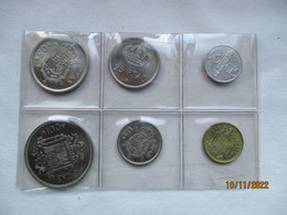 Spain: 50 Centimos, 1, 5, 25, 50 & 100 Pesetas 1980 - Altri & Non Classificati