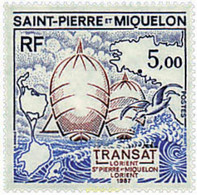 27022 MNH SAN PEDRO Y MIQUELON 1987 REGATA TRANSATLANTICA LORIENT-SAN PEDRO Y MIQUELON-LORIENT. - Used Stamps