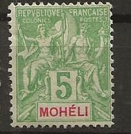 Timbre Moheli Neuf * N° 4 - Unused Stamps