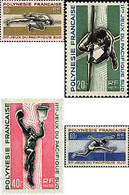 51958 MNH POLINESIA FRANCESA 1966 2 JUEGOS DEPORTIVOS DEL PACIFICO SUR - Used Stamps