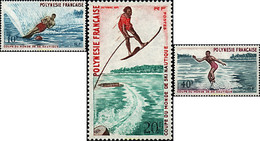 280902 HINGED POLINESIA FRANCESA 1971 COPA DEL MUNDO DE ESQUI NAUTICO - Used Stamps