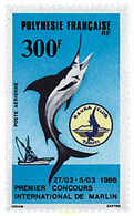 43615 MNH POLINESIA FRANCESA 1986 PRIMER CONCURSO CONCURSO INTERNACIONAL DE PESCA - Usati