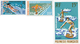 19800 MNH POLINESIA FRANCESA 1971 DEPORTES NAUTICOS - Oblitérés