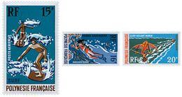 584332 MNH POLINESIA FRANCESA 1971 DEPORTES NAUTICOS - Oblitérés