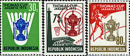 27234 MNH INDONESIA 1973 CAMPEONATOS DE BADMINTON. COPA THOMAS - Bádminton