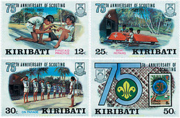 92421 MNH KIRIBATI 1982 75 ANIVERSARIO DEL ESCULTISMO - Kiribati (1979-...)