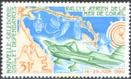 71483 MNH NUEVA CALEDONIA 1980 RALLY AEREO DEL MAR DEL CORAL - Gebruikt
