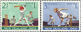 220358 MNH NUEVA ZELANDA 1969 CRICKET - Variétés Et Curiosités