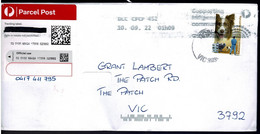 Australia 2022 Sheepdog Trials Self-adhesive On Domestic Parcel Post Letter - Briefe U. Dokumente