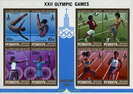 54986 MNH PENRHYN 1980 22 JUEGOS OLIMPICOS VERANO MOSCU 1980 - Penrhyn