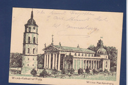 CPA Lituanie Lituania Circulé Voir Dos Cachet Militaire Franchise Wilno Vilnius - Litouwen