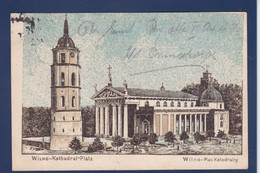 CPA Lituanie Lituania Circulé Voir Dos Cachet Militaire Franchise Wilno Vilnius - Lituania