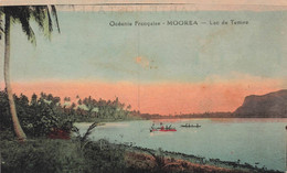 CPA TAHITI - Oceanie Française - Moorea - Lac De Temae - Colorisé - TRES RARE - Tahiti