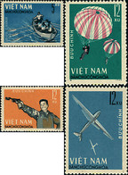 37687 MNH VIETNAM DEL NORTE 1964 JUEGOS DEPORTIVOS MILITARES - Fallschirmspringen