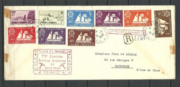 ST PIERRE ET MIQUELON 1th August 1948 Registered First Flight Cover France Libre Ship Etc. - Lettres & Documents