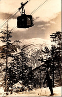 New Hampshire Cannon Mountain Tramway Aerial Passenger Train 1940 Real Photo - White Mountains