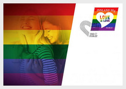NORWAY New *** 2022 Love Is Love- Pride Lesbian And Gay Liberation ,LGBT LGBTQ Maxi Card  (**) 1 Avaliable - Storia Postale