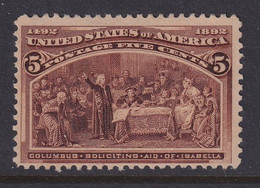 USA, Scott 234, MNG (no Gum) - Unused Stamps