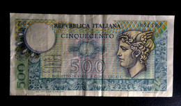 A7 ITALIE   BILLETS DU MONDE   ITALIA  BANKNOTES  500 LIRE 1974 - [ 9] Colecciones