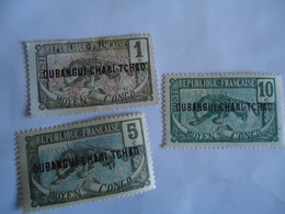 UBANGUI  FRENCH   MLN  STAMPS   3 TIGER OVERPRIN  OUBANGUI-CHARI - Otros & Sin Clasificación