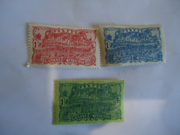 GUIANA FRENCH  3  MLN STAMPS   1904    1FR-1FR-1FR - Other & Unclassified