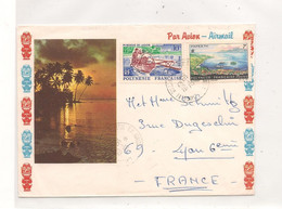 POLYNÉSIE FRANÇAISE 26-12-1969 ENVELOPPE DE PAPEETE POUR LYON - Storia Postale