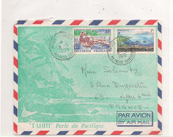 POLYNÉSIE FRANÇAISE 8-5-1970 ENVELOPPE DE PAPEETE POUR LYON - Lettres & Documents