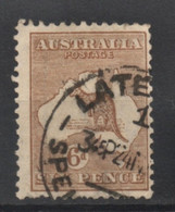 Australie Kangourous 6 PENCE  - Australia Kangaroos SIX PENCE YT60  Oblitéré Cf Scan - Usados