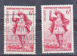 France  943 Variété Mollet Maigre Et Normal   Oblitéré Used TB - Gebraucht