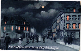 CPA MONTLUCON La Nuit-La Rue De La République (262274) - Montlucon