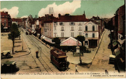 CPA ROANNE-La Place D'Armes-Carr. Des Rues Nationale,du Commerce (225526) - Roanne