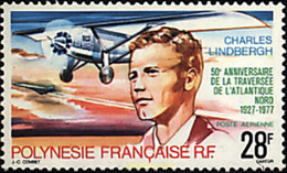 43556 MNH POLINESIA FRANCESA 1977 TRAVESIA AEREA. - Gebruikt