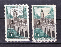 France 1106 Variété Dome Vert Et Normal   Oblitéré Used TB - Usati