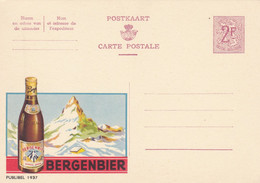 Carte Entier Postal Publibels 1937 Bière Bergenbier - Publibels